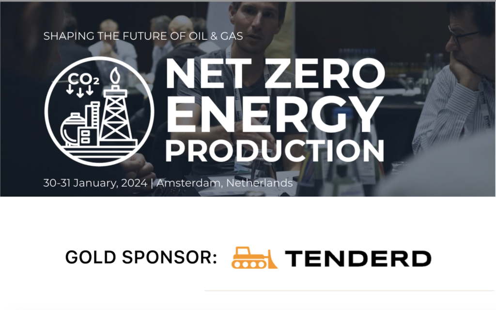 Tenderd Joins as Gold Sponsor for the NET ZERO ENERGY PRODUCTION