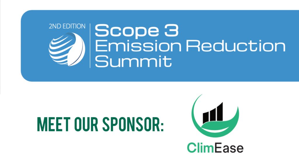 ClimEase Joins As Bronze Sponsor For The 2nd Scope 3 Emission Reduction Summit