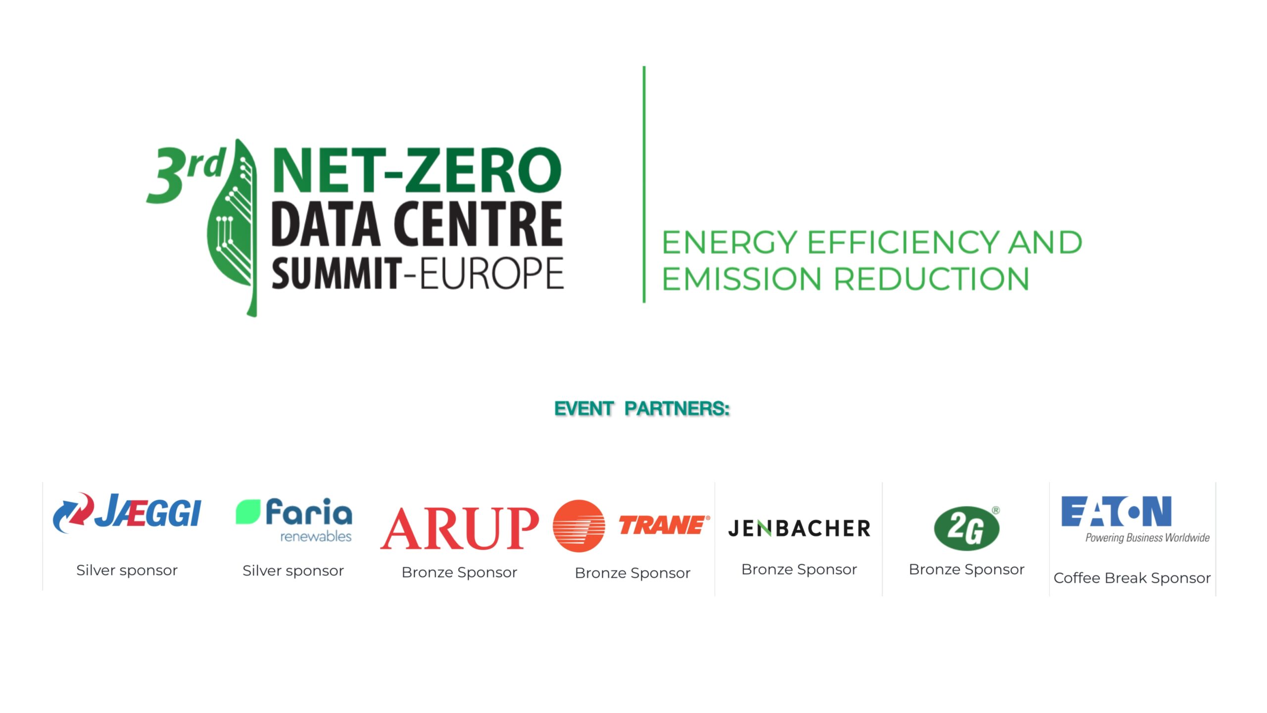 Event Partners - 3rd Net-Zero Data Centre Summit - Europe